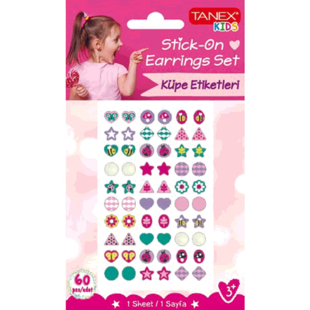 Tanex Küpe-6 Serisi Etiketi TNX-25206 - Renkli Okul Etiketi Fiyatı