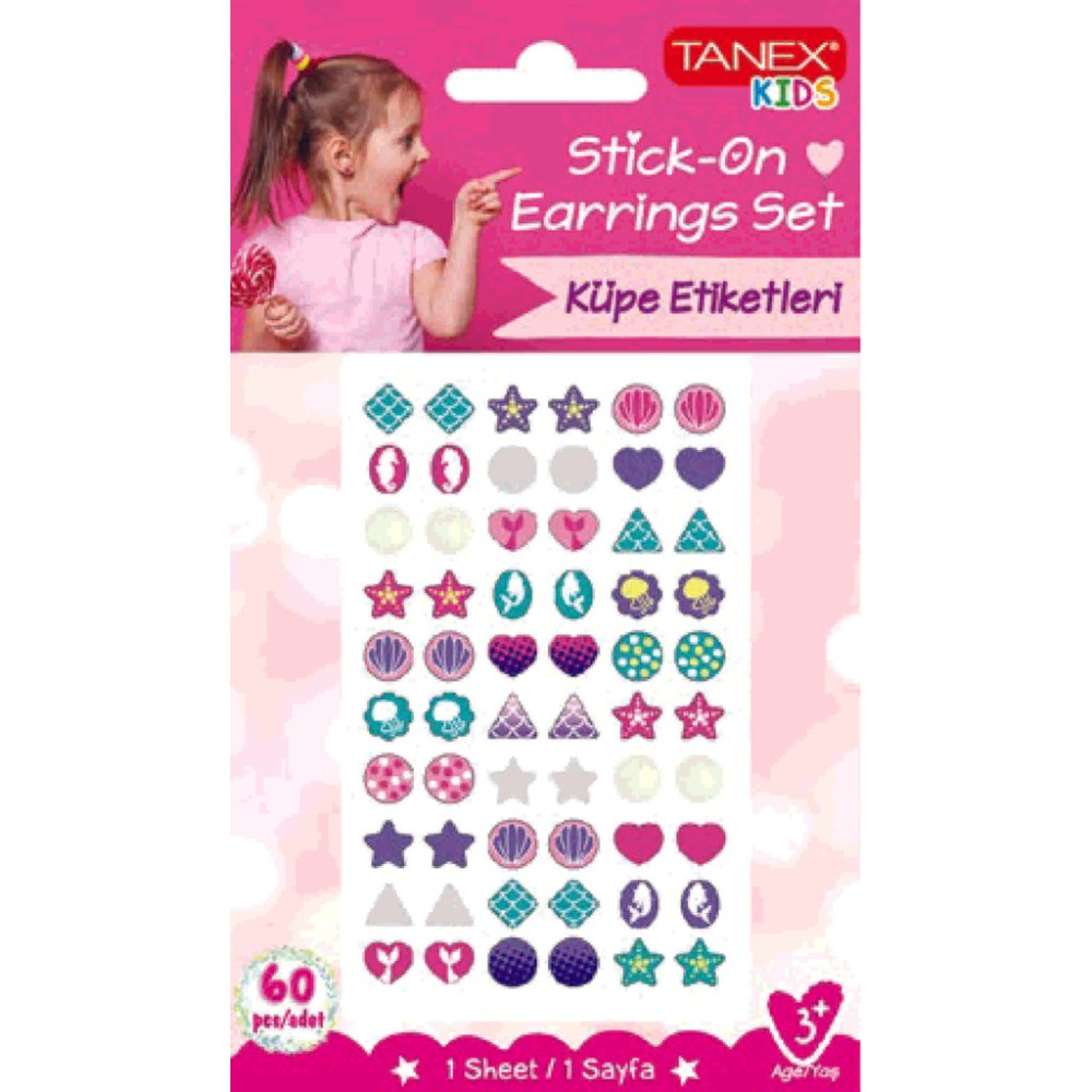 Tanex Küpe-7 Serisi Etiketi TNX-25207 - Renkli Okul Etiketi Fiyatı