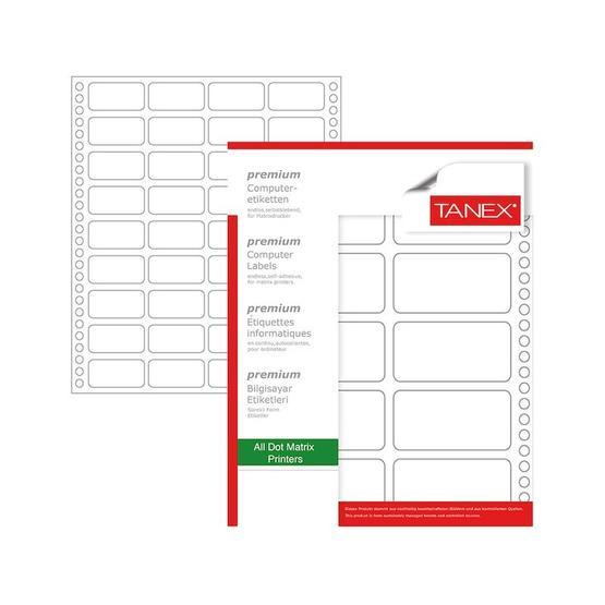Tanex TN-0014 23x40 mm Sürekli Form Etiketi