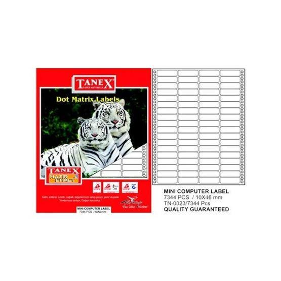 Tanex TN-0023 10x46 mm Bilgisayar Etiketi