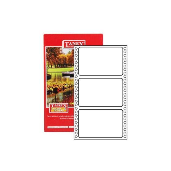Tanex TN-0024 64x100 mm Sürekli Form Yazıcı Etiketi