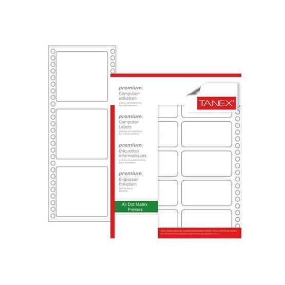 Tanex TN-0024 64x100 mm Sürekli Form Yazıcı Etiketi