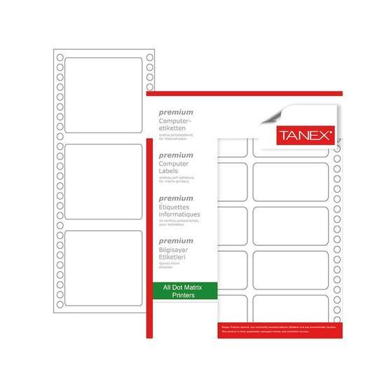 Tanex TN-0024 64x100 mm Sürekli Form Yazıcı Etiketi Etiket Fiyatı