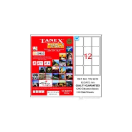Tanex TW-2012 635x72 mm Lazer Etiket