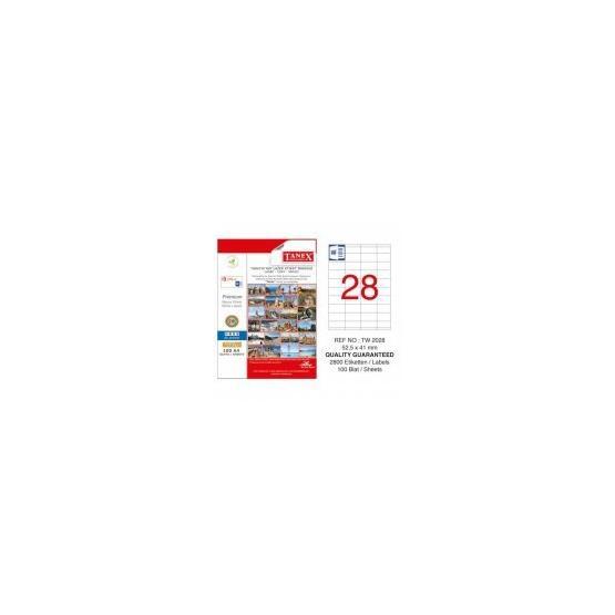 Tanex TW-2028 52.5x41 mm Lazer Etiket