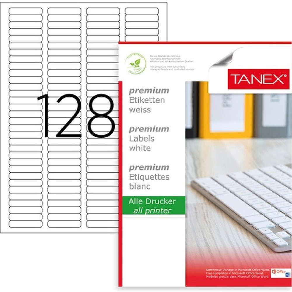 Tanex TW-2096 Lazer Etiketi 100 Adet 43,2 x 8,5mm Oto Boyaları Fiyatı