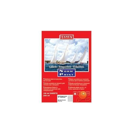 Tanex TW-2140 40 mm 100 Adet Laser Etiket Etiket Fiyatı