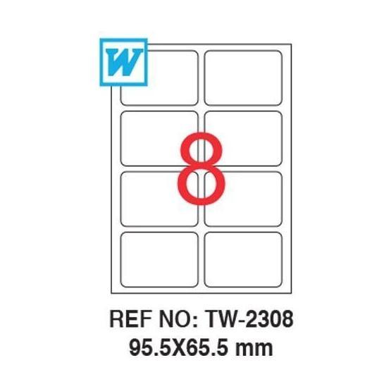 Tanex TW-2308 95.5x65.5 mm Lazer Etiket Etiket Fiyatı
