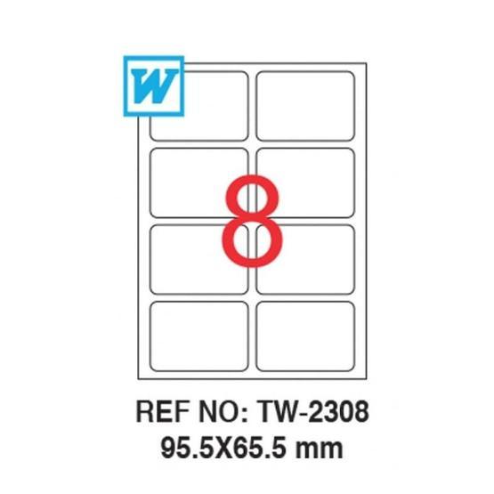 Tanex TW-2308 95.5x65.5 mm Lazer Etiket