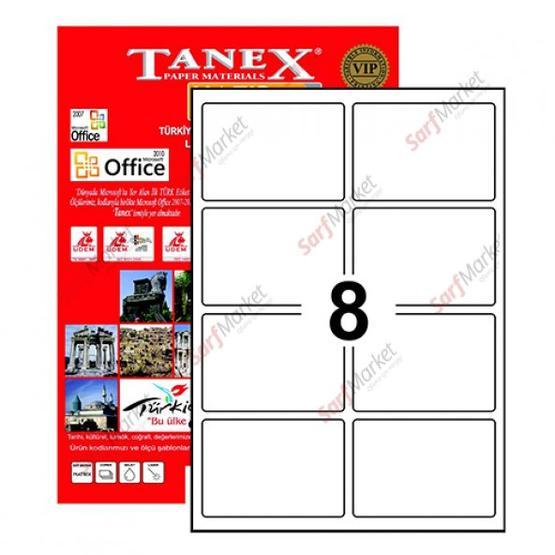 Tanex TW-2308 95.5x65.5 mm Lazer Etiket