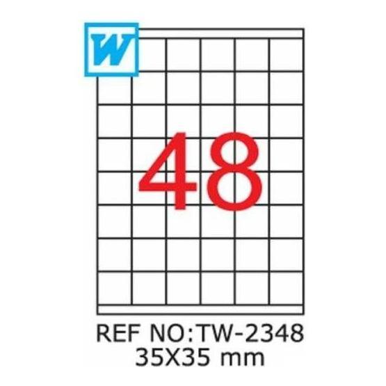 Tanex TW-2348 Lazer 35x35 mm 4800 Adet Laser Etiket