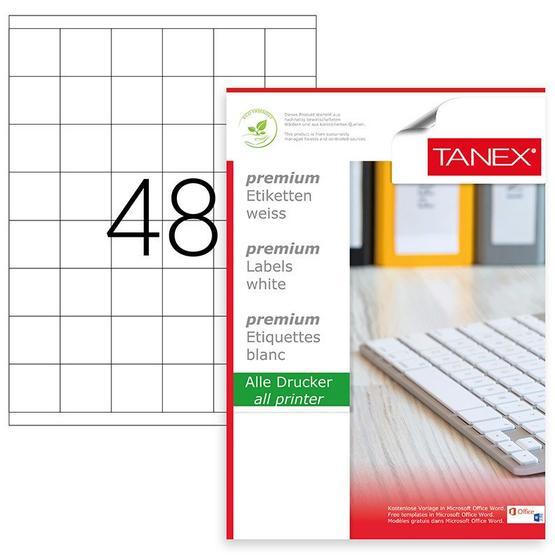 Tanex TW-2348 Lazer 35x35 mm 4800 Adet Laser Etiket