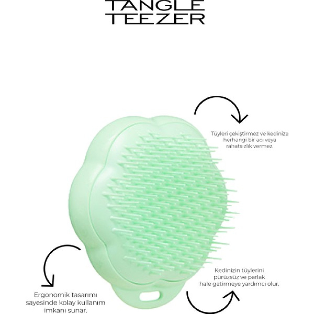 Tangle Teezer Cat Grooming Brush Green Kedi Bakım Fırçası Evcil Hayvan Ürünleri Fiyatı