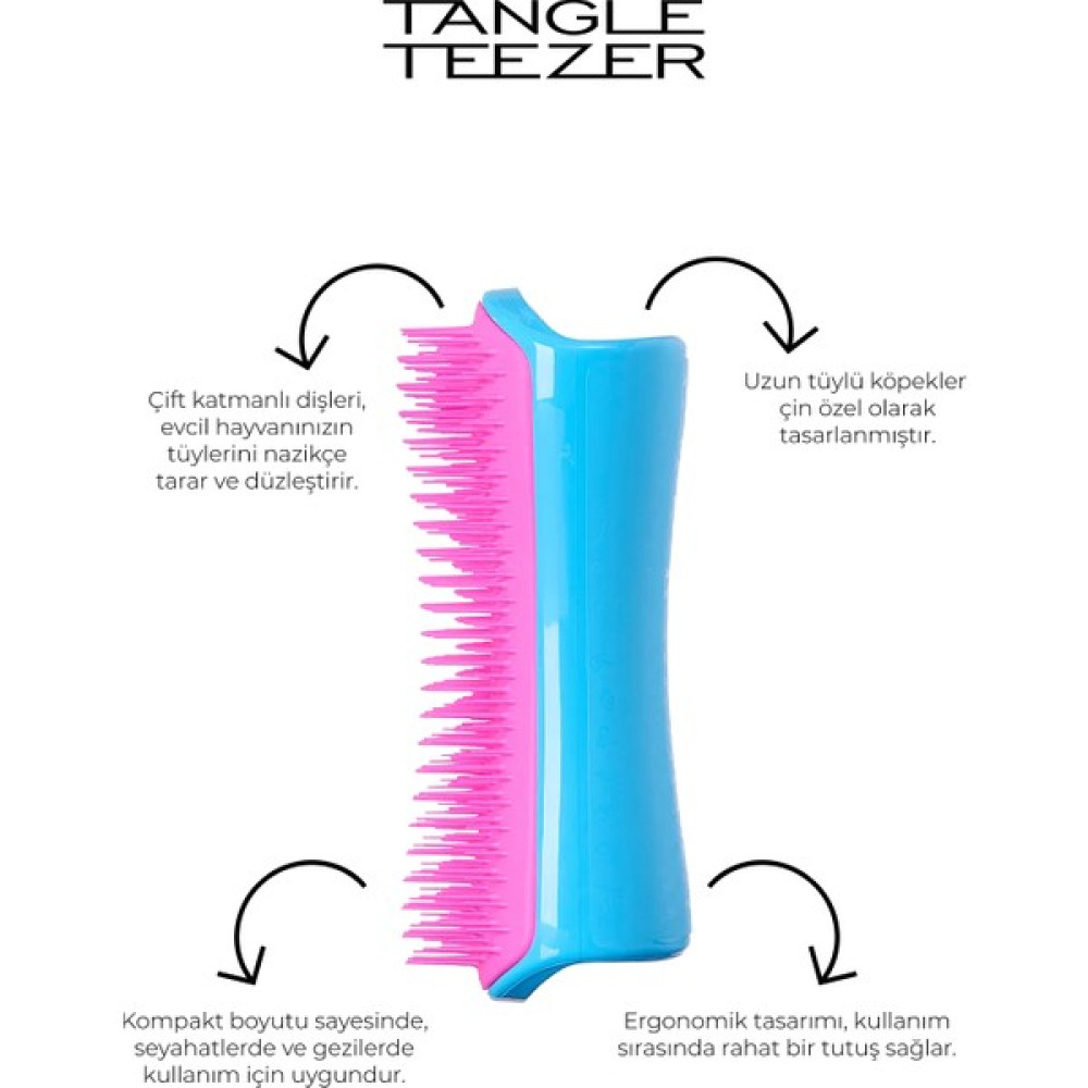 Tangle Teezer Pet Deshedding Blue Pink Saç Fırçası ve Tarağı Fiyatı