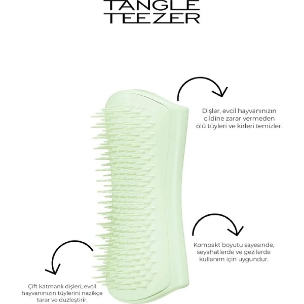 Tangle Teezer Pet Puppy Brush Grooming Green Köpek Bakım Fırçası Evcil Hayvan Ürünleri Fiyatı