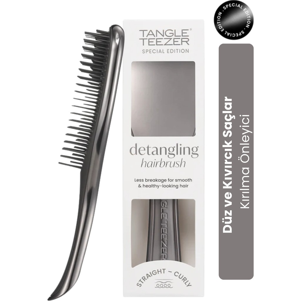 Tangle Teezer Ultimate Detangler Chrome Midnight Silver - 0/02 Gümüş Gri Diğer Fiyatı