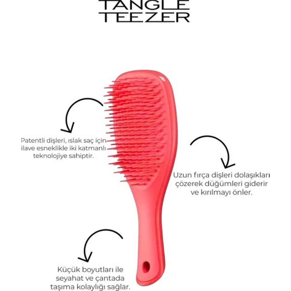 Tangle Teezer Ultimate Detangler Mini Pink Punch Saç Fırçası ve Tarağı Fiyatı