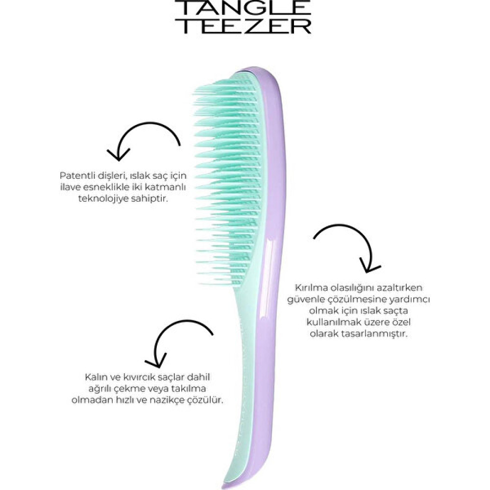 Tangle Teezer Wet Detangler Lilac Mint - Saç Fırçası Saç Fırçası ve Tarağı Fiyatı