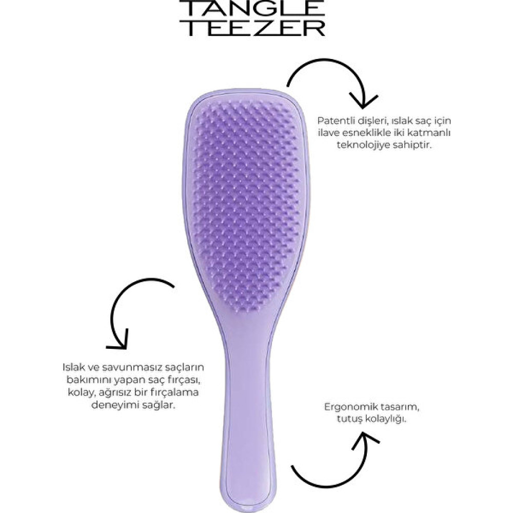 Tangle Teezer Wet Hair Naturally Curly Lilac Saç Fırçası Saç Fırçası ve Tarağı Fiyatı