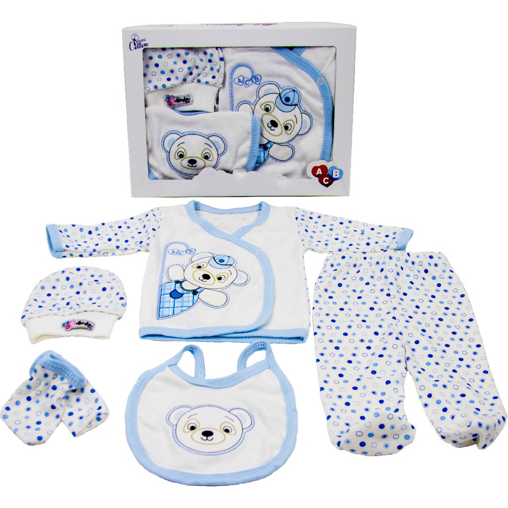 Tangmoda Erkek Bebek Yenidoğan Giyim Seti 5 Parça Mavi Panda Hastane Çıkışı Diğer Fiyatı