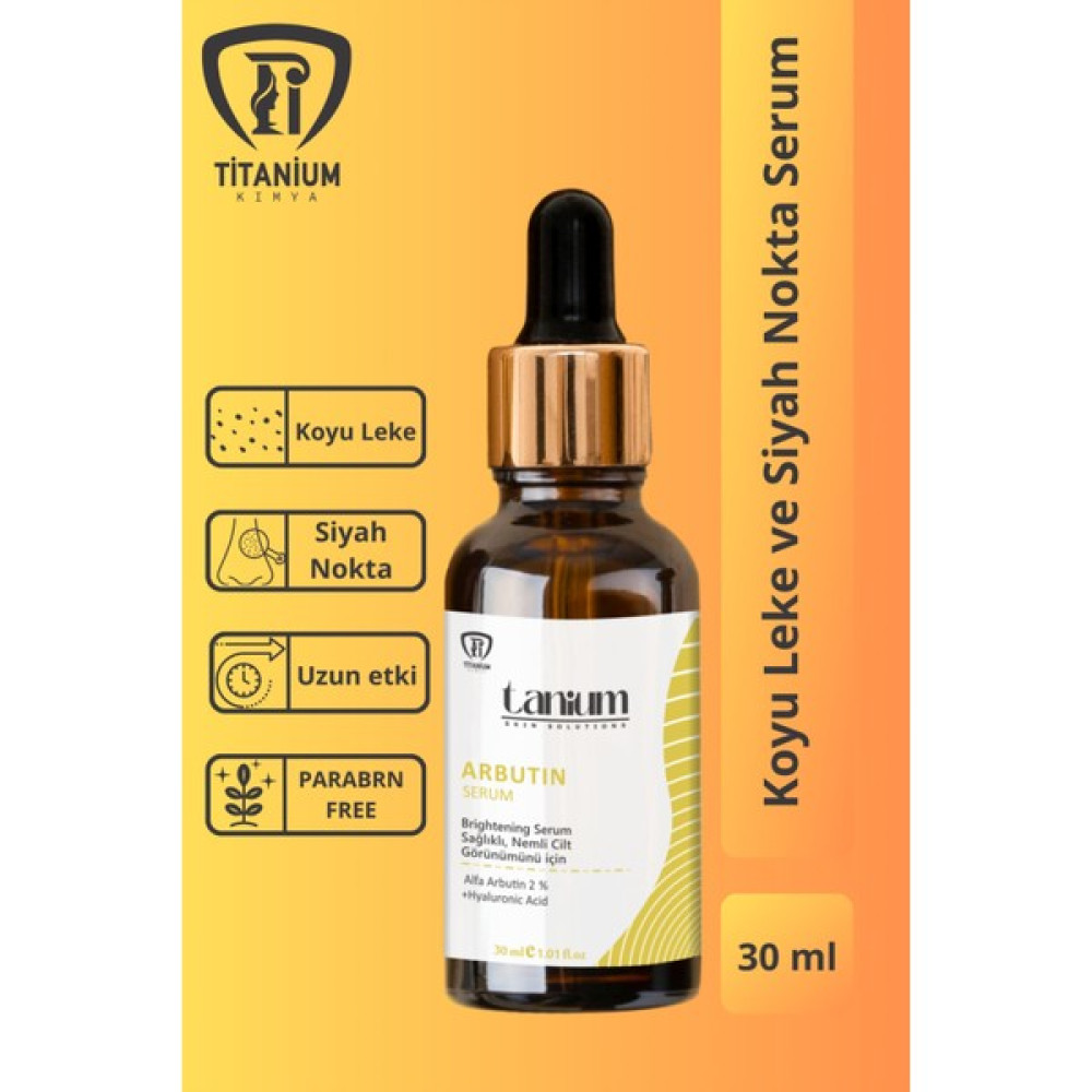 Tanium Arbutin Cilt Bakım Serumu 30 ml (Arbutin %2 + Hyaluronic Acid) Koyu Leke ve Siyah Nokta Serum Anti-Aging / Yaşlanma Karşıtı Fiyatı