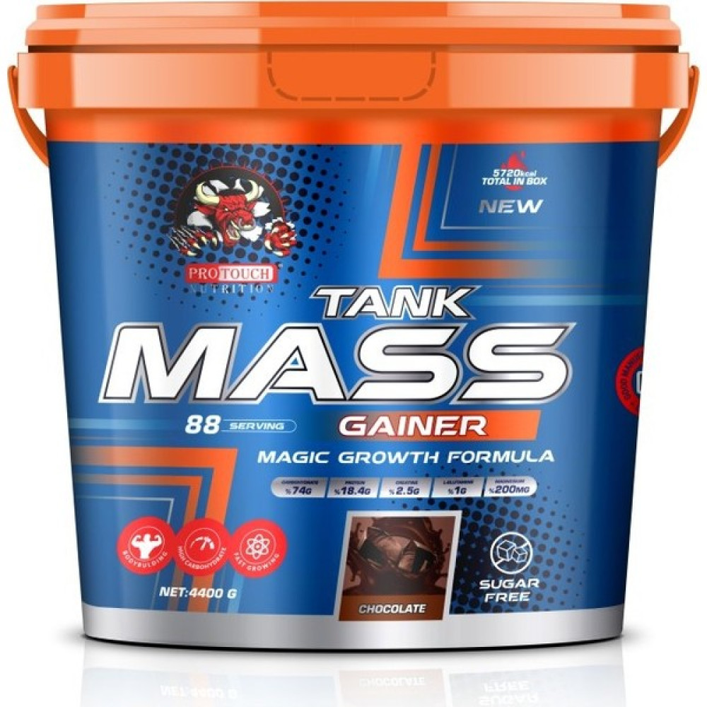 Tank Mass Gainer 4400 Gr Çikolata Aromalı Karbonhidrat Tozu+ Hediye Protein Tozları Fiyatı