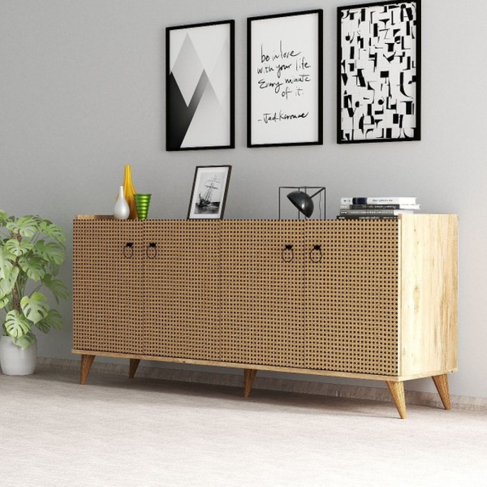 Tanmob Modern Konsol Çam Hazeran Kapaklı - KSL0104 Konsol Mobilya Fiyatı