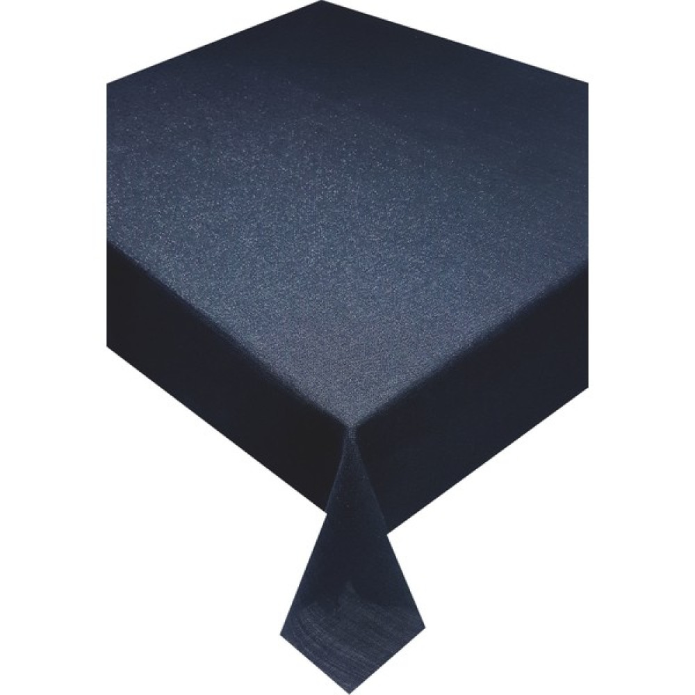 Tante Belle Linen Siyah Simli Dertsiz Leke Tutmaz Keten Kumaş Salon - Mutfak Masa Örtüsü - 90 x 90 cm Masa Örtüsü Fiyatı