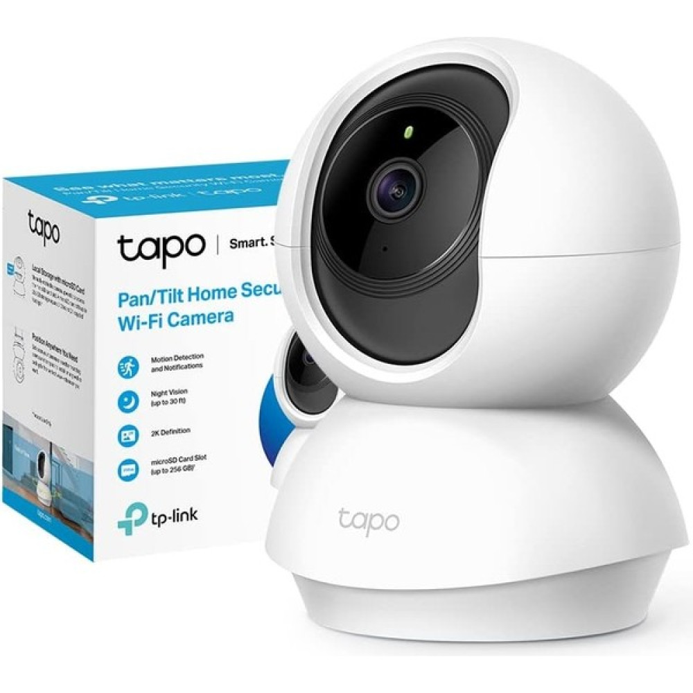 Tapo Kamera Gözetim Wifi Kapalı 2k (3mp) Kişi Algılama, Iki Yönlü Ses, Alexa ve Google Asistan Güvenlik Kameraları Fiyatı