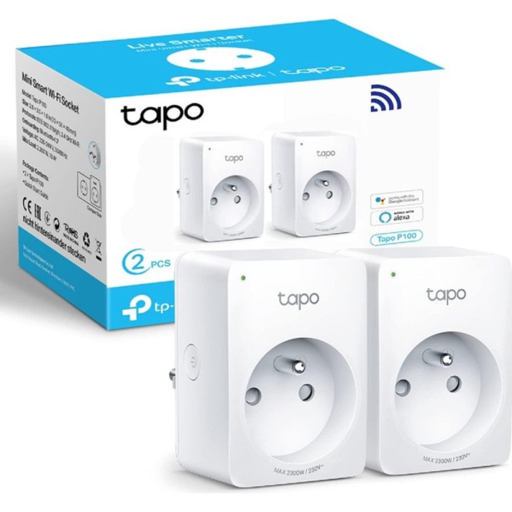 Tapo P100 (2-Pack) Akıllı Mini Wi-Fi Soketi Amazon Alexa ve Google Home ile Çalışır Uzaktan Kontrol Cihaz Paylaşımı Hub Gerekmez Oto Boyaları Fiyatı