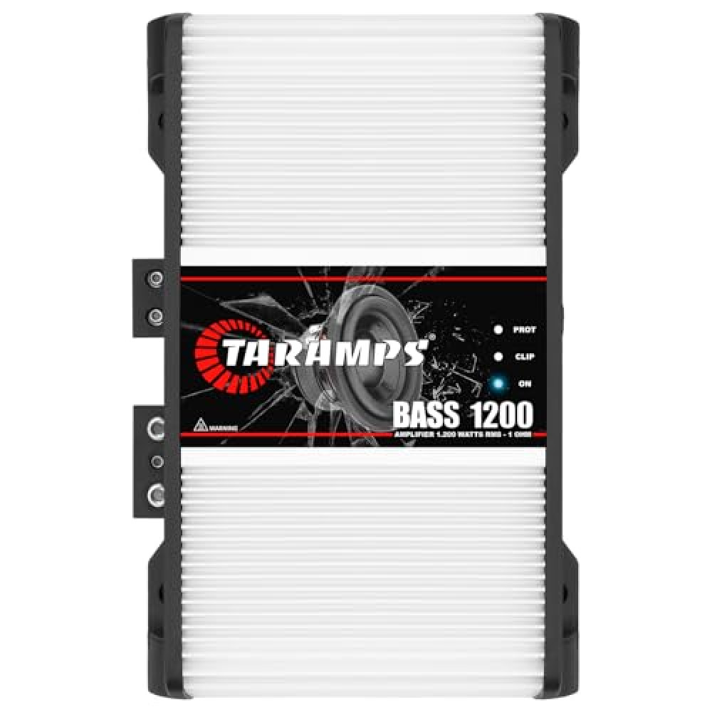 Taramps Bass 1200 1 Ohm Monoblock Amplifier 1200 Watts Rms 1 Channel 14.4VDC Output Power, Full Range RCA/High Level Input, Car Audio Sub/Bass System - Monitor Level Remote Included Car Amplifiers Fiyatı