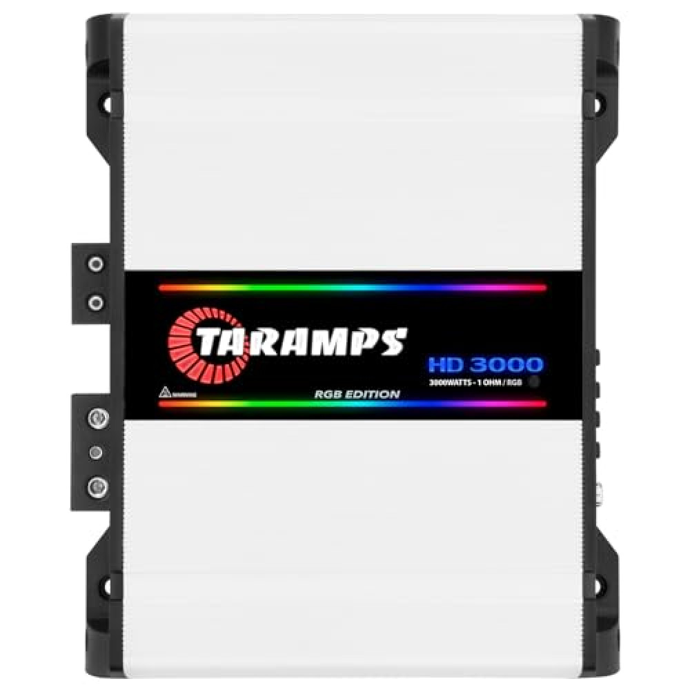Taramps HD 3000 1 Ohm RGB Effects 1 Channel 3000 Watts RMS MAX Full Range Car Audio Monoblock LED Monitor Indicator Class D Amplifier Crossover, HD 3k Car Amplifiers Fiyatı