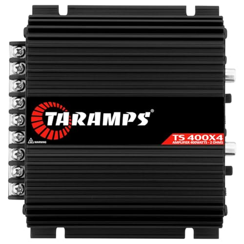 Taramps TS 400x4 Black with Automatic High Level Input 400 watts RMS 4 Channels Full Range Car Audio Amplifier RCA Input Class D 2 Bridged Channels Multichannel Amplifier System Car Amplifiers Fiyatı