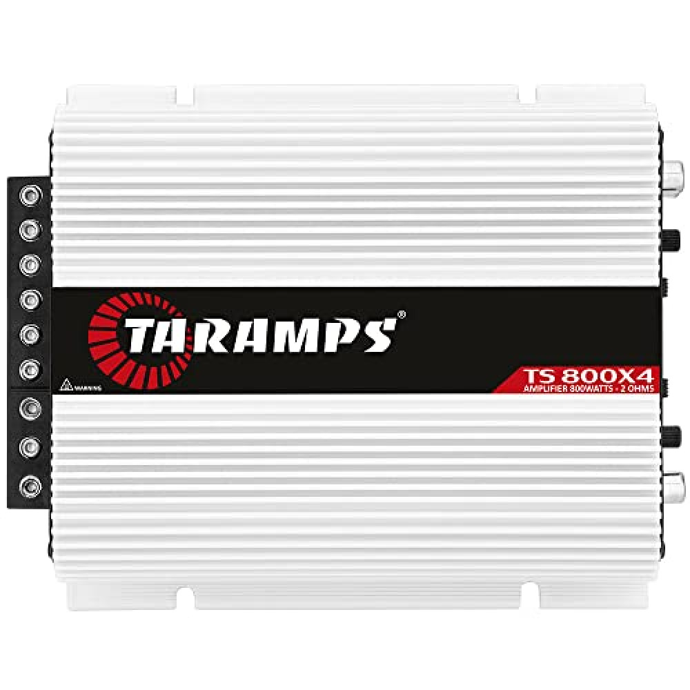 Taramps TS 800x4 Car Audio Multichannel Amplifier 800 Watts Rms 2 Ohms 4 Channel 2 Bridged Channel Full Range Crossover, RCA/High Level Input, Class D Car Amplifiers Fiyatı