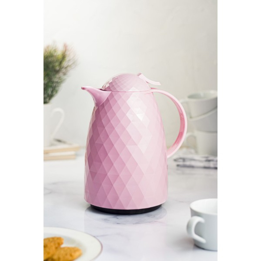 Taratatam 1 Lt Isı Yalıtımlı Çay ve Soğuk Su Termosu Soft Pembe (12 Saat Sıcak Tutar& Içi Camdır) Kamp Mutfağı Fiyatı