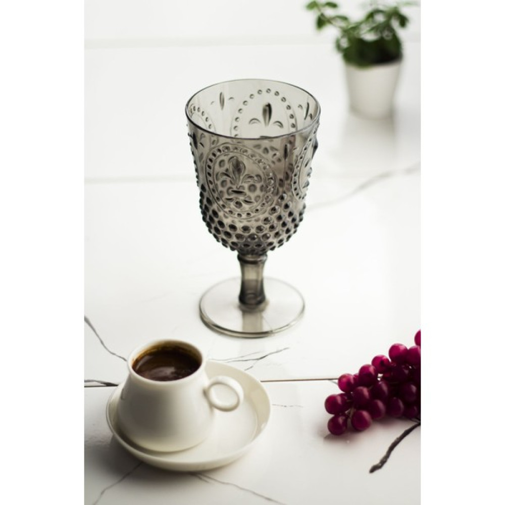 Taratatam Akrilik Füme Tekli Kadeh & Su Meşrubat Kahve Yanı Bardağı 450 ml ( Cam Değildir ) Fincan / Bardak / Kahve Takımı Fiyatı