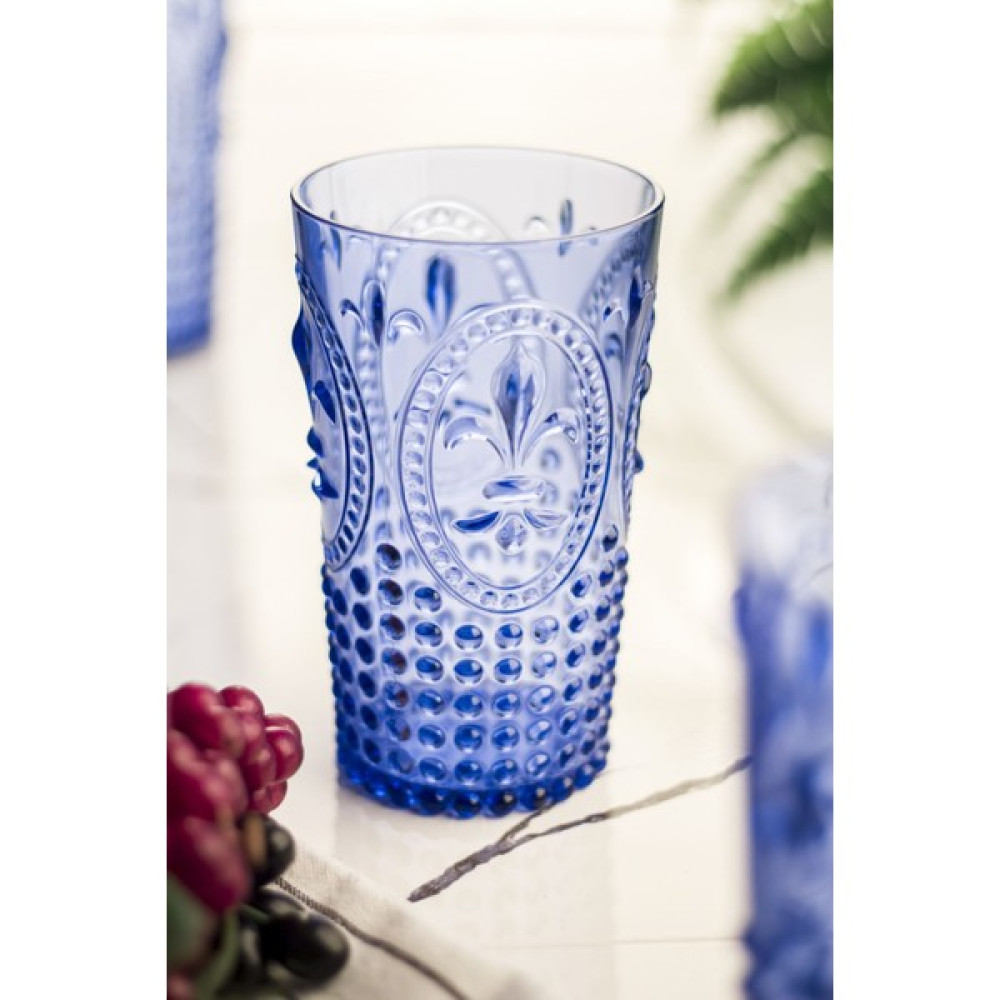 Taratatam Akrilik Mavi Tekli Uzun Bardak & Su Meşrubat Bardağı 750 ml ( Büyük Boy & Cam Değildir ) Fincan / Bardak / Kahve Takımı Fiyatı