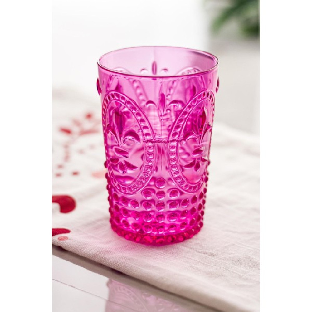 Taratatam Akrilik Pembe Tekli Kısa Bardak & Su Meşrubat Kahve Yanı Bardağı 400 ml ( Cam Değildir ) Fincan / Bardak / Kahve Takımı Fiyatı