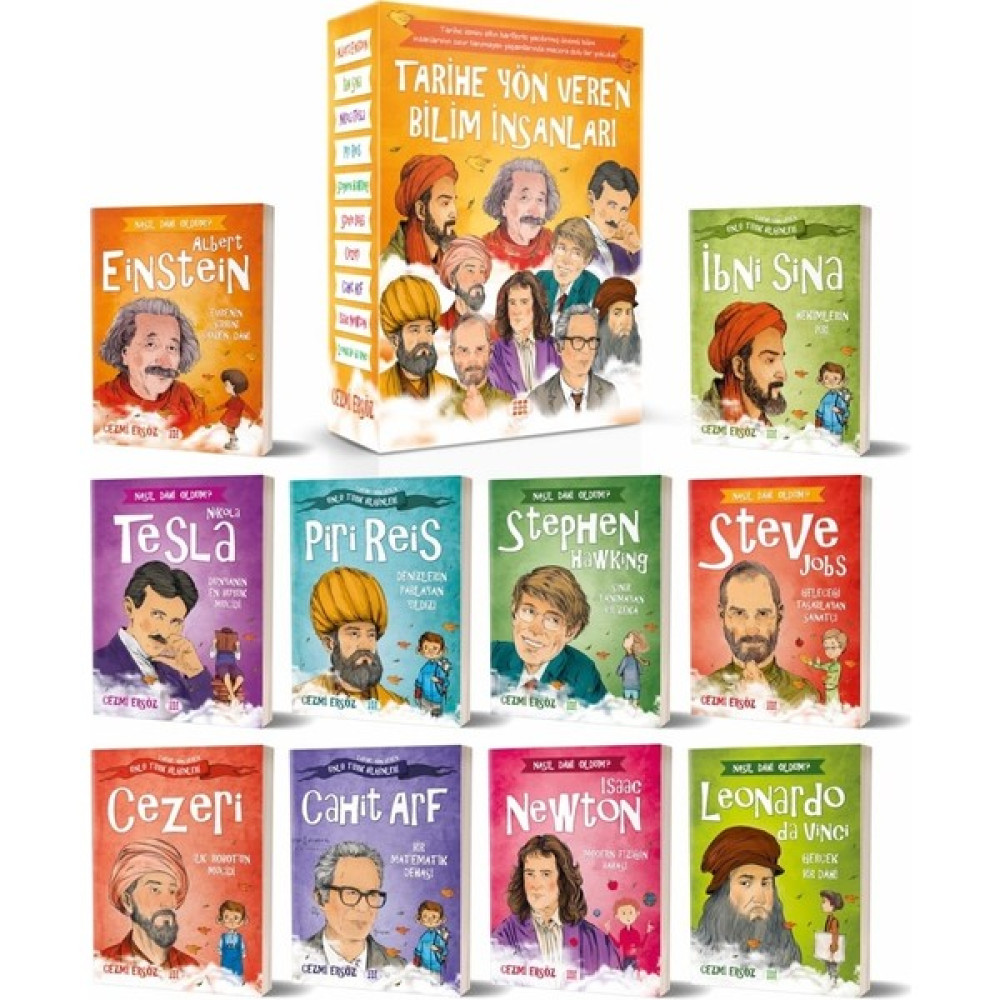 Tarihe Yön Veren Bilim Insanları Serisi (Kutulu 10 Kitap Takım) - Cezmi Ersöz Çocuk Klasikleri Fiyatı