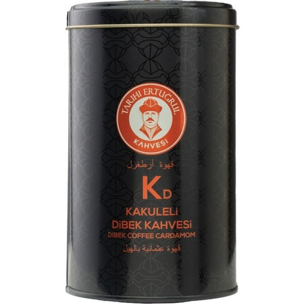 Tarihi Ertuğrul Kahvesi Kakuleli Dibek Kahvesi Teneke 250 G - Türk Kahvesi - 250 gr Kahve Fiyatı