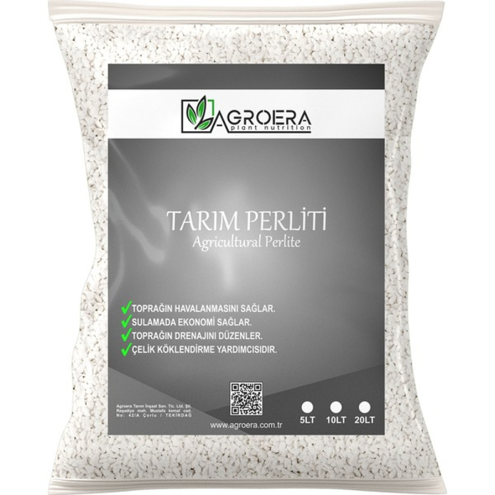 Tarım Perliti 10 Lt. - Zirai Perlit - Köklendirme Perliti 10 Lt (0,5-0,7 Kg) Bitki Fiyatı
