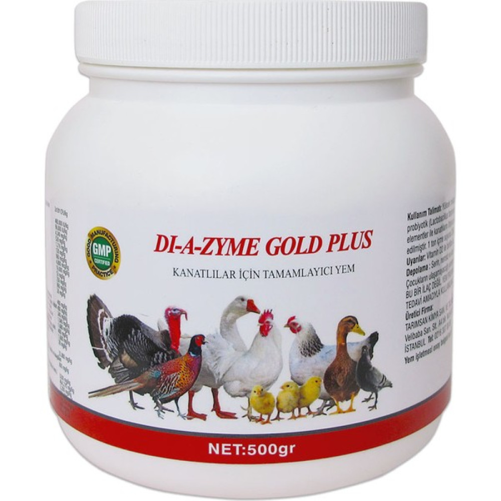 Tarımsan Diazyme Gold Plus Tüm Kanatlılar Için 500GR. Evcil Hayvan Ürünleri Fiyatı