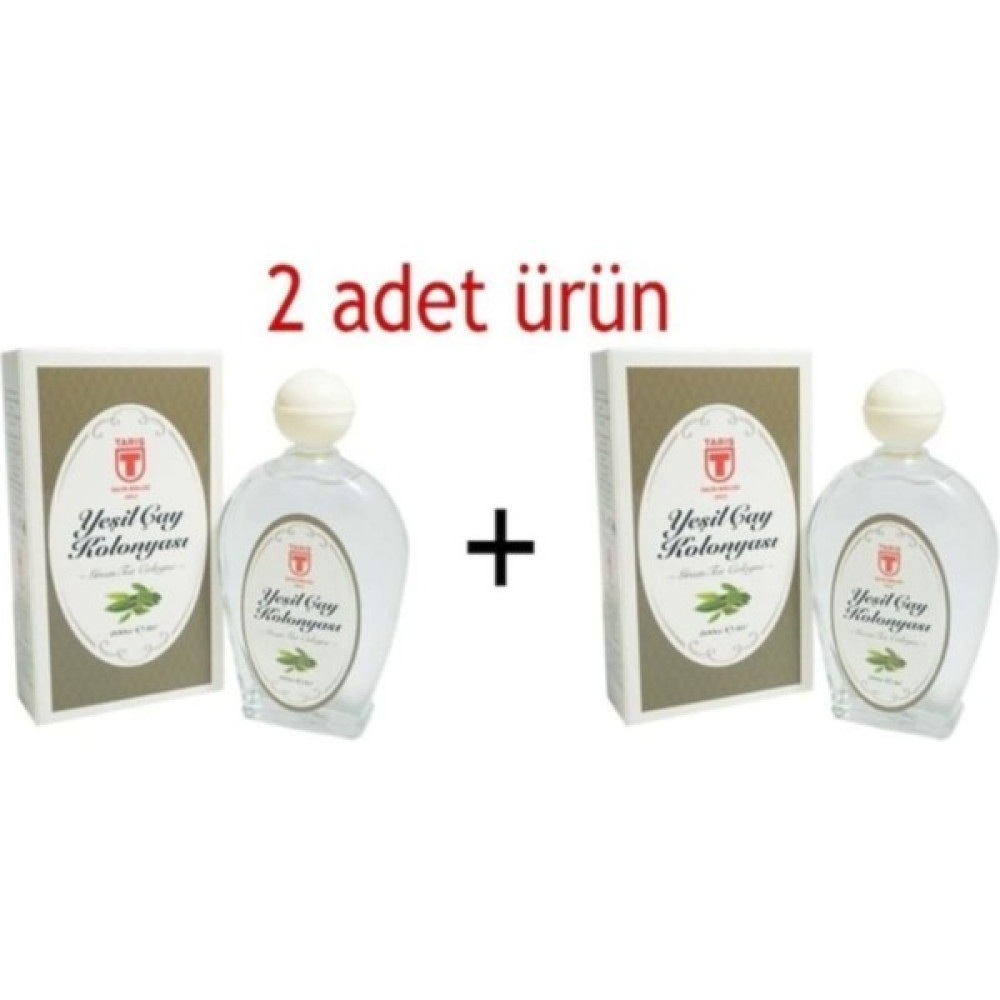 Tariş 2'li Yeşil Çay KOLONYASI-200 ml Cam Şişe Kolonya & Gülsuyu Fiyatı