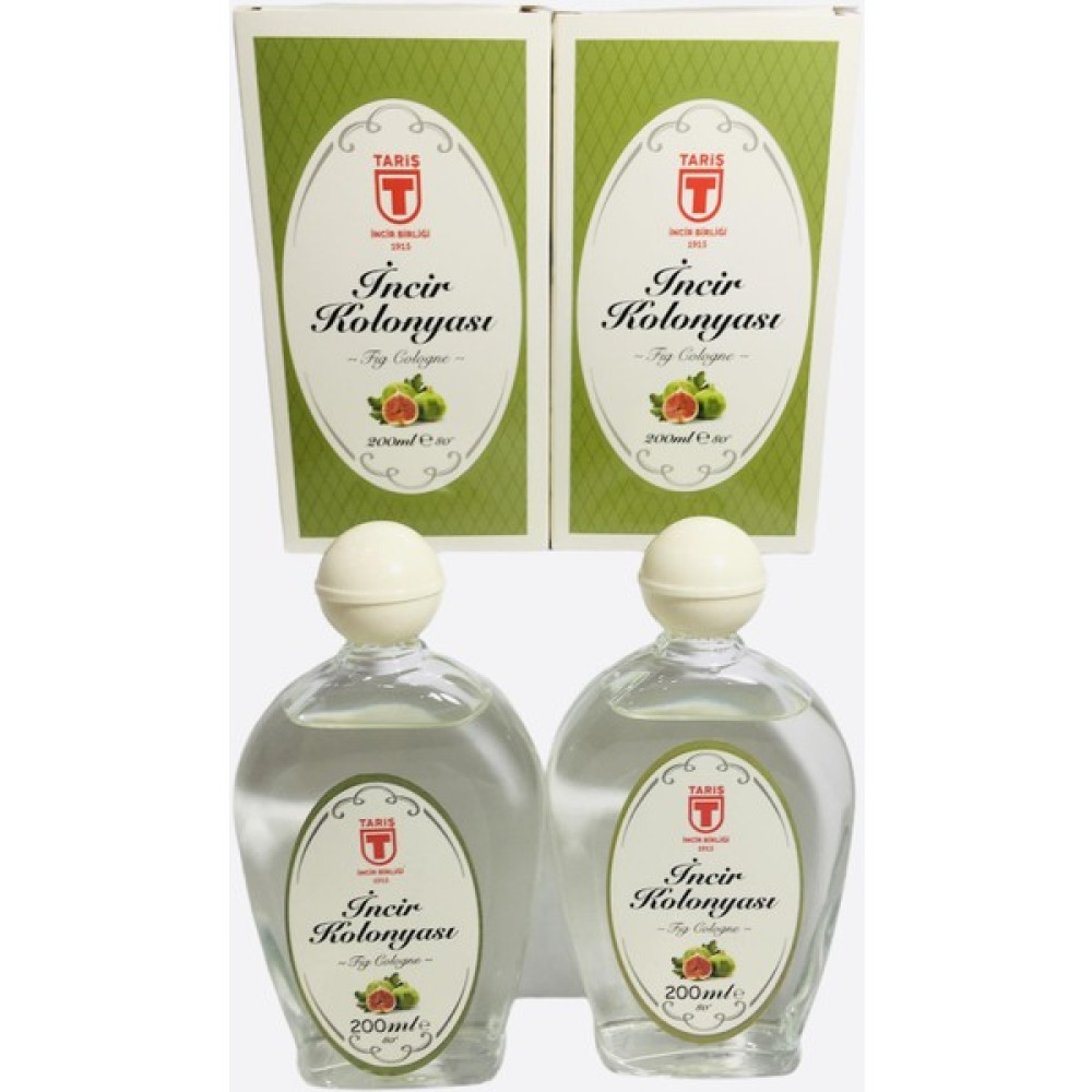 Tariş Incir Kolonyası 80 Derece 200 ml Cam Şişe - 2'li Set Kolonya & Gülsuyu Fiyatı