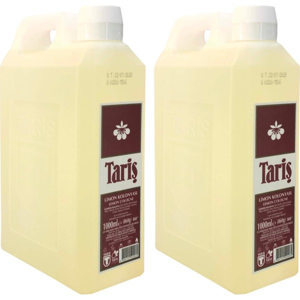 Tariş Limon Kolonyası 1 Litre 2 Adet 80 Derece - 1 lt Kolonya & Gülsuyu Fiyatı