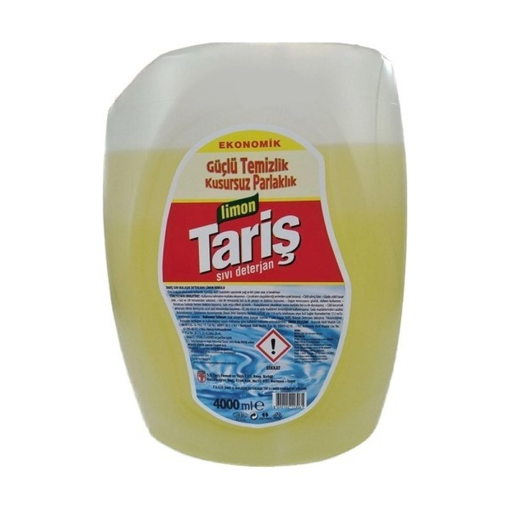 Tariş Limon Sıvı Bulaşık Deterjanı 4 kg - 4 lt Bulaşık Yıkama Fiyatı