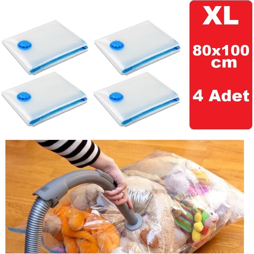 Tarix Vakumlu Hurç,vakum Poşeti,hurç,vakumlu Organizer,elbise Için Vakumlanabilir Hurç,valiz Organizeri - XL -4lü set Bavul / Valiz Fiyatı