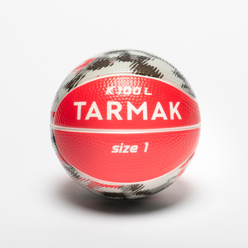 Tarmak Mini Sünger Basketbol Topu - 1 Numara - Kırmızı / Gri - K100 Basketbol Ürünleri Fiyatı