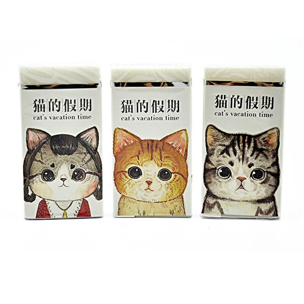 TAROS KEDİLİ BÜYÜK BOY SİLGİ (3 ADET) Kalem & Yazı Gereçleri Fiyatı