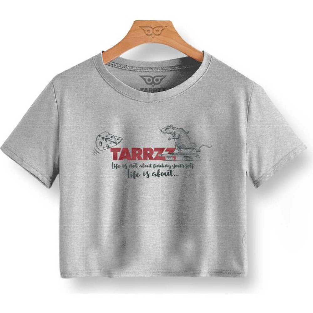 Tarrzzcom Azimli Fare Baskılı Kadın Crop Kadın Crop T-Shirt Bluz Fiyatı